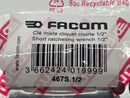 Facom 1/2" Combination fine Tooth Stubby RATCHETING Wrench 467S.1/2