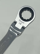 Facom 14 mm Flexible Head  Combination fine Tooth RATCHETING Wrench 467F.14