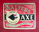 New Old Stock 1960s WALTERS Axe Co. Hull Que. Fire Fighters 6lb AXE 