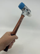 HALDER Germany SIMPLEX 40mm diameter Soft-face Mallet TPE-soft / Superplastic; with Aluminium Housing