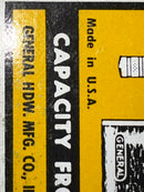 New Old Stock GENERAL Hardware USA Made S-96 Toolmakers Flat Hole Gage 1/8"- 1/2"