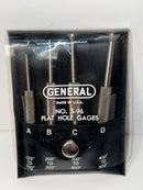 New Old Stock GENERAL Hardware USA Made S-96 Toolmakers Flat Hole Gage 1/8"- 1/2"