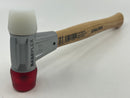 HALDER Germany 30mm Soft Face Mallet Red and White c/w Hickory Handle No. 3968.030
