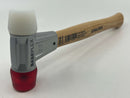 HALDER Germany 30mm Soft Face Mallet Red and White c/w Hickory Handle No. 3968.030