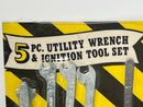 New Old Stock 1960s  KASTAR USA 5pc UTILITY WRENCH & IGNITION SET Includes SPARK Plug Gap Clearance Chart 