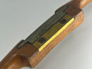 Near Mint F.H. Caton Early 1900s Beech Wood Spoke Shave with Flat Brass Sole Plate - Un-Used 9-1/4" Overall