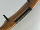 Near Mint F.H. Caton Early 1900s Beech Wood Spoke Shave with Flat Brass Sole Plate - Un-Used 9-1/4" Overall
