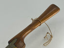 Near Mint F.H. Caton Early 1900s Beech Wood Spoke Shave with Flat Brass Sole Plate - Un-Used 9-1/4" Overall