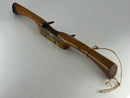 Near Mint F.H. Caton Early 1900s Beech Wood Spoke Shave with Flat Brass Sole Plate - Un-Used 9-1/4" Overall