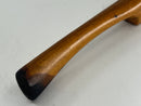Near Mint F.H. Caton Early 1900s Beech Wood Spoke Shave with Flat Brass Sole Plate - Un-Used 9-1/4" Overall