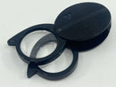 New Old Stock 1980s Bausch & Lomb USA made 4x , 5x , 9x Folding Pocket Magnifier Loupe with Ground Glass Lenses