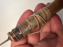 Antique First Nations Hand Made Crooked Knife with Carved Symbols 