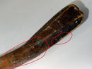 Antique First Nations Hand Made Crooked Knife with Carved Symbols 