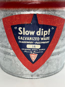 New Old Stock 1960's GSW Proudly Canadian "Slow Dipt" 14 Liter Galvanized Pail