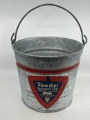 New Old Stock 1960's GSW Proudly Canadian "Slow Dipt" 14 Liter Galvanized Pail