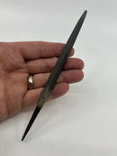 New Old Stock 1960s English Steel Tool Corporation ESC  " CYCLOPS BRAND " Finest Sheffield 5" Regular Taper SAW  File