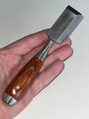 Pristine Chestnut Tools ( 2011) by Lee Valley Batoning Chisel ( right handed model) with Belt Scabbard