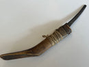 Antique First Nations Hand Made Crooked Knife with Carved Symbols 