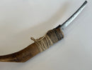 Antique First Nations Hand Made Crooked Knife with Carved Symbols 