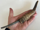 Antique First Nations Hand Made Crooked Knife with Carved Symbols 
