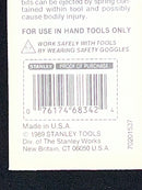 New Old Stock Circa 1980s STANLEY YANKEE Screwdriver Bit 68-342 9/32" Slot USA MADE 