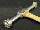 Unusual Chromed  2lb FLEUR-DE-LIS Timber / Log  Marking Hammer