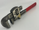 New Old Stock 1960s SUPER EGO made in Spain 14" Stillson Type Pipe Wrench 1-1/2" Cap. 