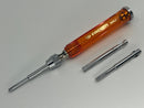 New Old Stock FACOM AMJ - 4pc Slotted Isoryl Multi-Bit Screwdriver Made in FRANCE