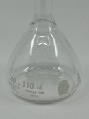 PAIR New Old Stock KIMBLE Chase 110ml CASSIA Volumetric Flask Class A with Glass Stopper 