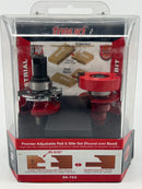Freud 99-763 Premier Adjustable Rail and Stile Router Bit System, 1/2-Inch Shank Made in ITALY