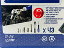 New Old Stock EXPERT by FACOM E031813 - 1/4 and 3/8" Drive 43pc Metric and Imperial Ratchet / Socket set 12pt - Cardon Tools