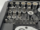 New Old Stock EXPERT by FACOM E031813 - 1/4 and 3/8" Drive 43pc Metric and Imperial Ratchet / Socket set 12pt - Cardon Tools