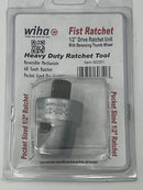 Wiha 1/2" drive Pocket sized Pro Series 60 Tooth Ratchet Unit with Reversing Thumb Wheel 