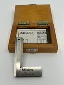New Old Stock Mitutoyo 916-106  Precision Bevel Edge Square – Stainless Steel – Grade 00 –  75 x 50mm 