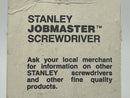 New Old Stock 1986 STANLEY Jobmaster 3" blade Phillips