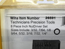 New Old Stock WIHA W. Germany Technicians Precision 8 pc Nut Driver Set 3/32" - 1/4" 