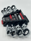 New Old Stock TEKTON 6pc Flex-Head RATCHETING Double Box End Wrench Set 5/16" - 3/4" 