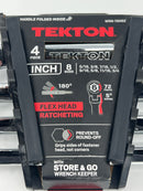 New Old Stock TEKTON 6pc Flex-Head RATCHETING Double Box End Wrench Set 5/16" - 3/4" 