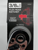 Tekton 3/8" Full Polish Fine Tooth 11" Flex Head Ratchet with Quick Release 