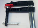 New Old Stock BESSEY made in Germany Heavy Duty  Cast Iron Screw Clamp with Tommy Bar 12"x 5-1/2" - Cardon Tools