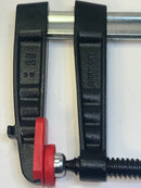 New Old Stock BESSEY Germany HD  Cast Iron Screw Clamp with Tommy Bar 15.75" x 4.75" - Cardon Tools