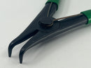 New Old Stock 7" Lindstrom Sweden 2411 D 70 90-Degree Angled Circlip Pliers for External Circlips on Shafts, Forged Tip