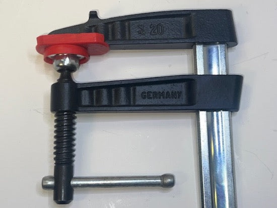 New Old Stock BESSEY Germany TG20K HD  Cast Iron Screw Clamp with Tommy Bar 8" x 4"