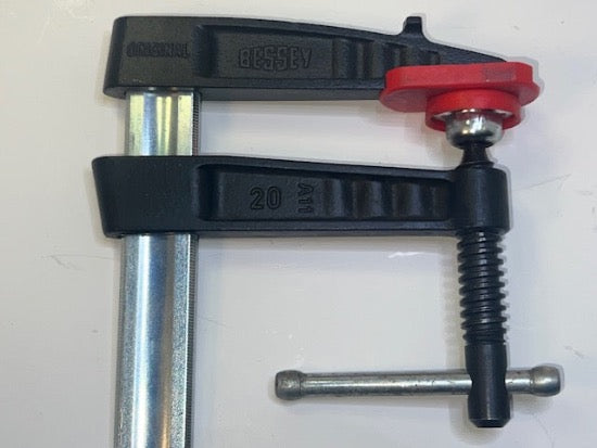 New Old Stock BESSEY Germany TG20K HD  Cast Iron Screw Clamp with Tommy Bar 8" x 4"