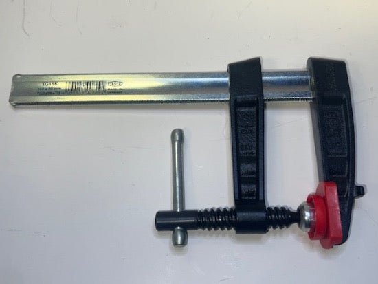 New Old Stock BESSEY made in Germany HD Cast Iron Screw Clamp with Tommy Bar 10" x 4.75" 