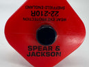 New Old Stock 1990s Spear & Jackson Sheffield England 22-210R 1" GUARDED Flat Cold Chisel