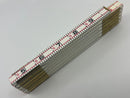 New Old Stock Starrett USA made 6' Engineers Wooden Folding Rule with Brass Hinges No. 91E - Discontinued - Cardon Tools