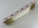 New Old Stock Starrett USA made 6' Engineers Wooden Folding Rule with Brass Hinges No. 91E - Discontinued 