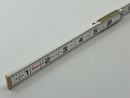New Old Stock Starrett USA made 6' Engineers Wooden Folding Rule with Brass Hinges No. 91E - Discontinued 