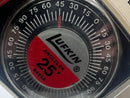 New Old Stock LUFKIN USA made 8425A 25' x 1" Anglelok Power Tape c/w ANGLE DIAL GAGE 